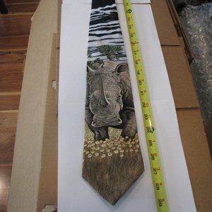 100% silk men's tie "Heads Up"  1u